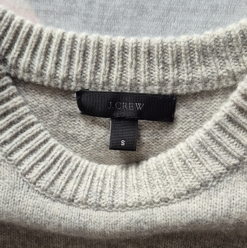 J. Crew Heather Gray Knit Sweater - Picture 3 of 5